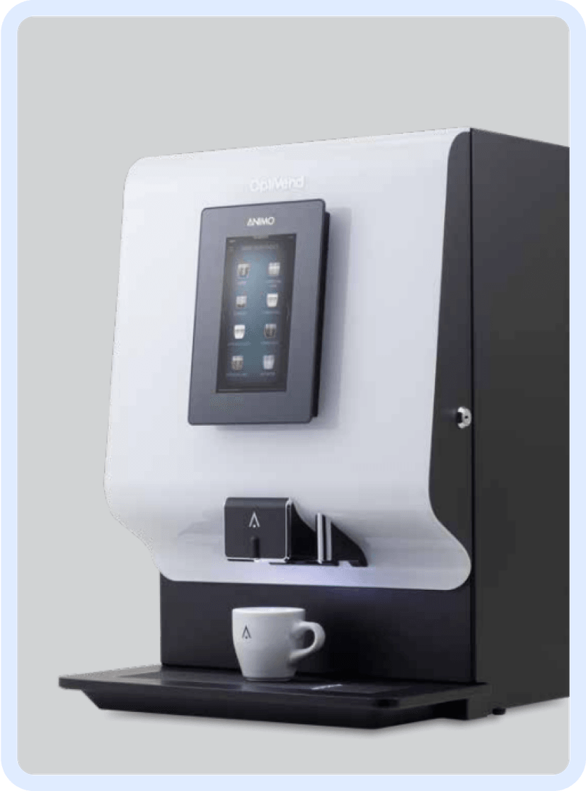 Coffee machine always at close hand