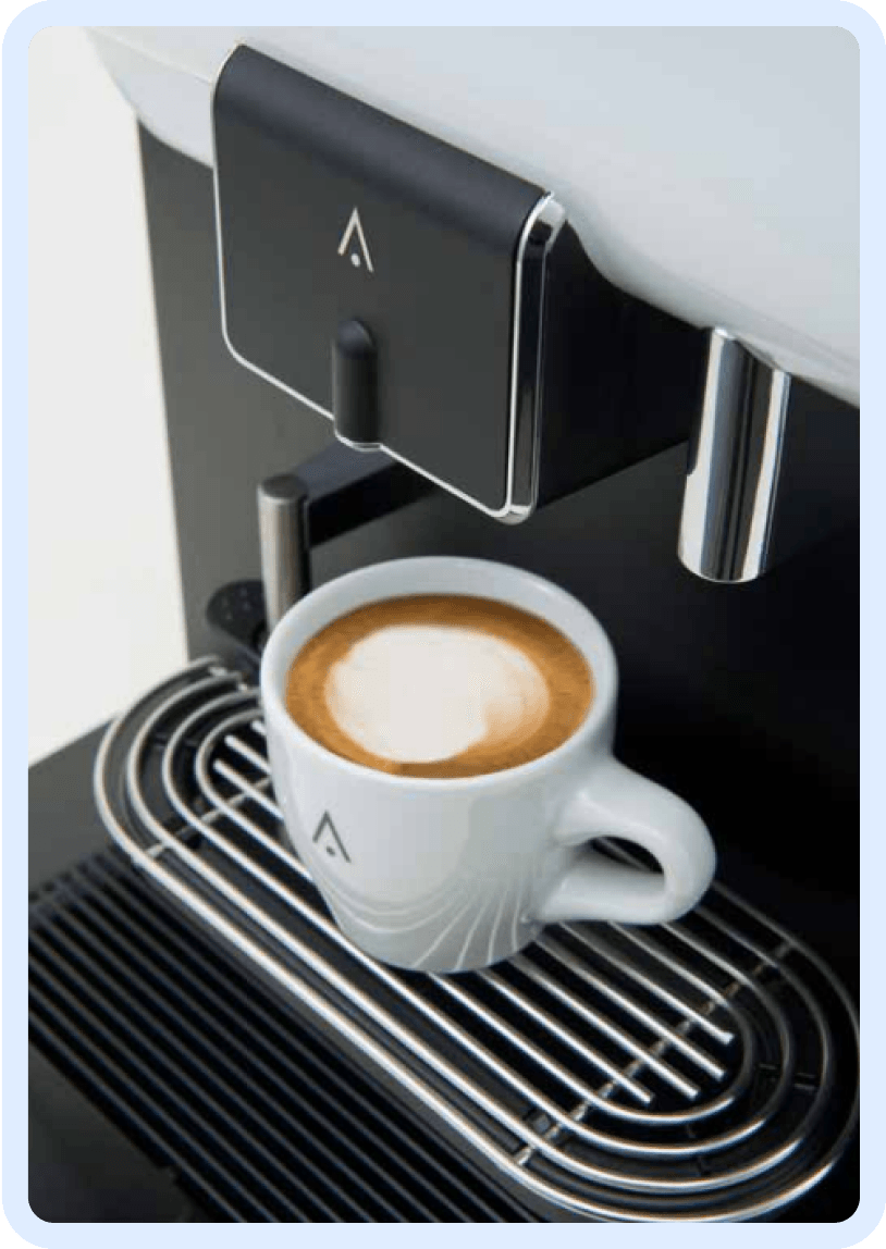 Coffee machine in action