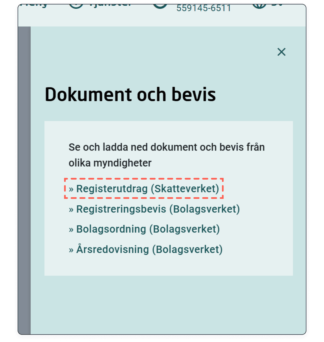 Klikkaa "Rekisteröintitodistus (Verohallinto)"